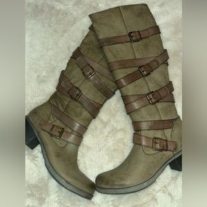 Unionbay knee high boots, 9.5 coco brown